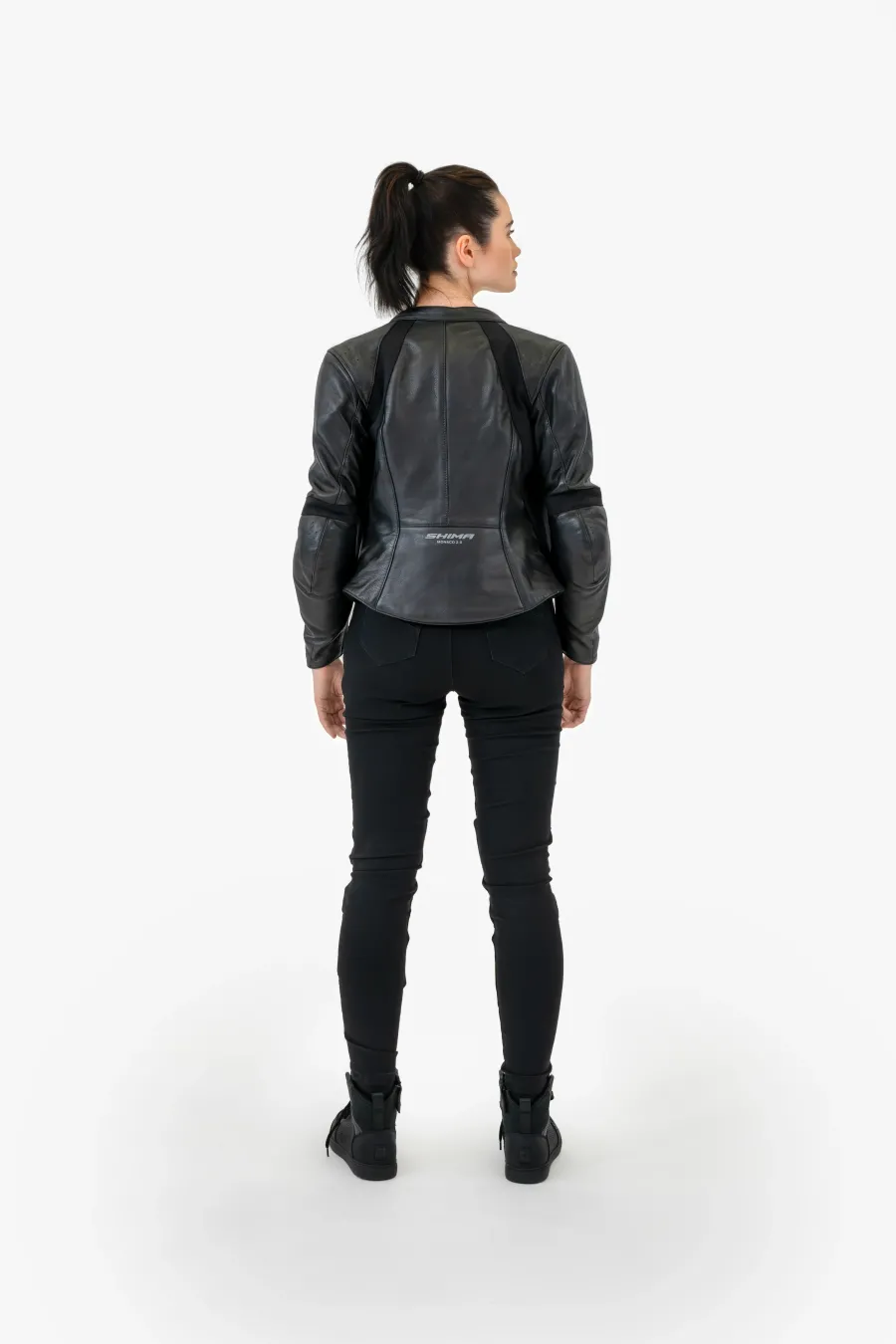Дамски мото дънки SHIMA FLEXX BLACK LONG