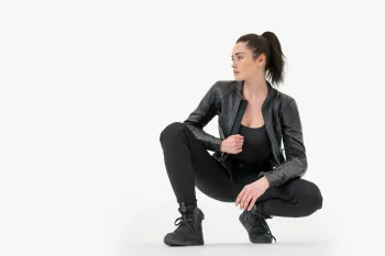 Дамски мото дънки SHIMA FLEXX BLACK LONG