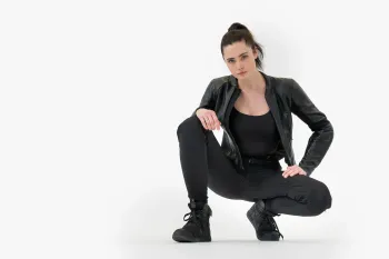 Дамски мото дънки SHIMA FLEXX BLACK LONG