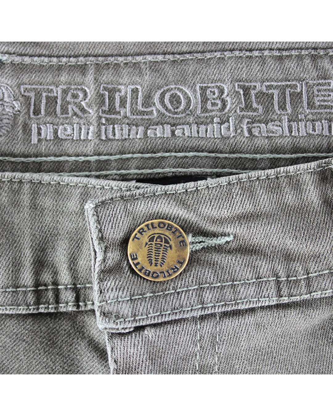 Дамски мото дънки TRILOBITE 661 PARADO REGULAR FIT GREY