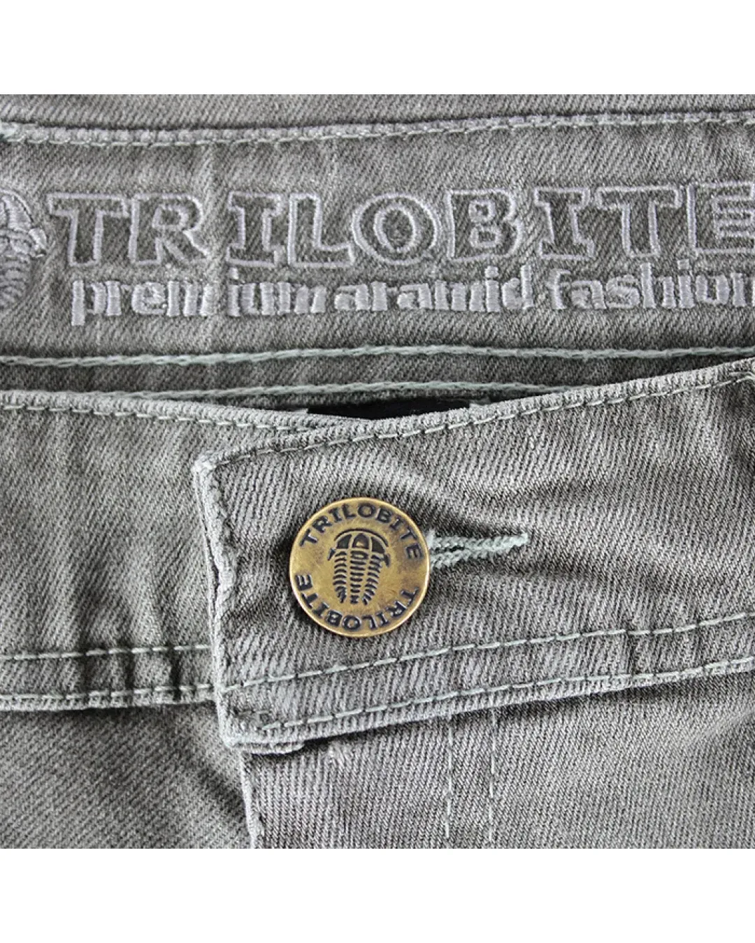 Дамски мото дънки TRILOBITE 661 PARADO REGULAR FIT GREY