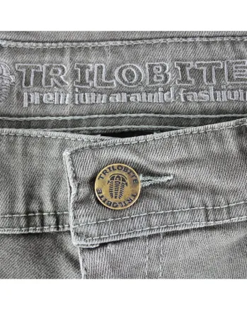 Дамски мото дънки TRILOBITE 661 PARADO REGULAR FIT GREY
