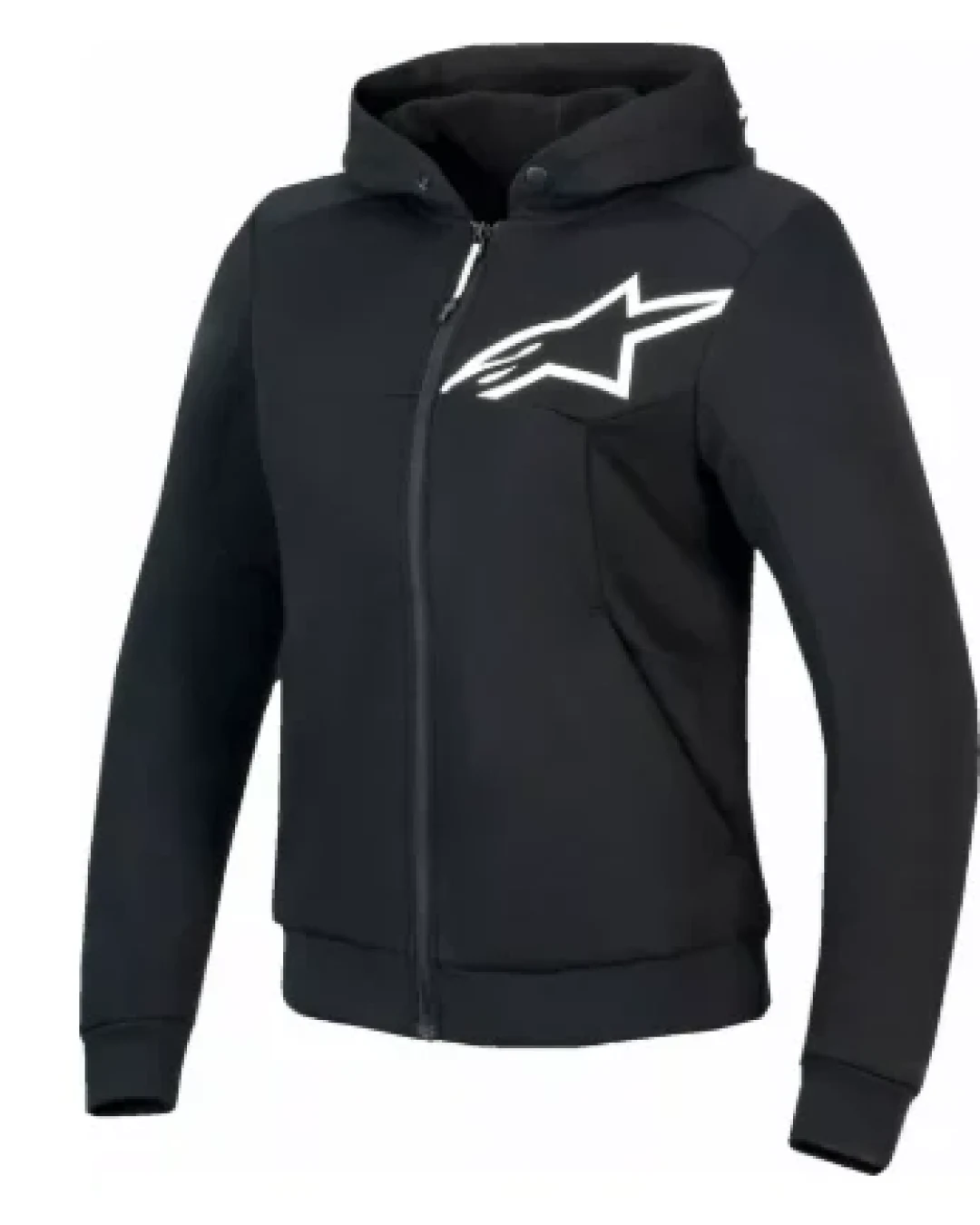 Дамски мото суичър ALPINESTARS Stella Chrome v2 BLK/WHT