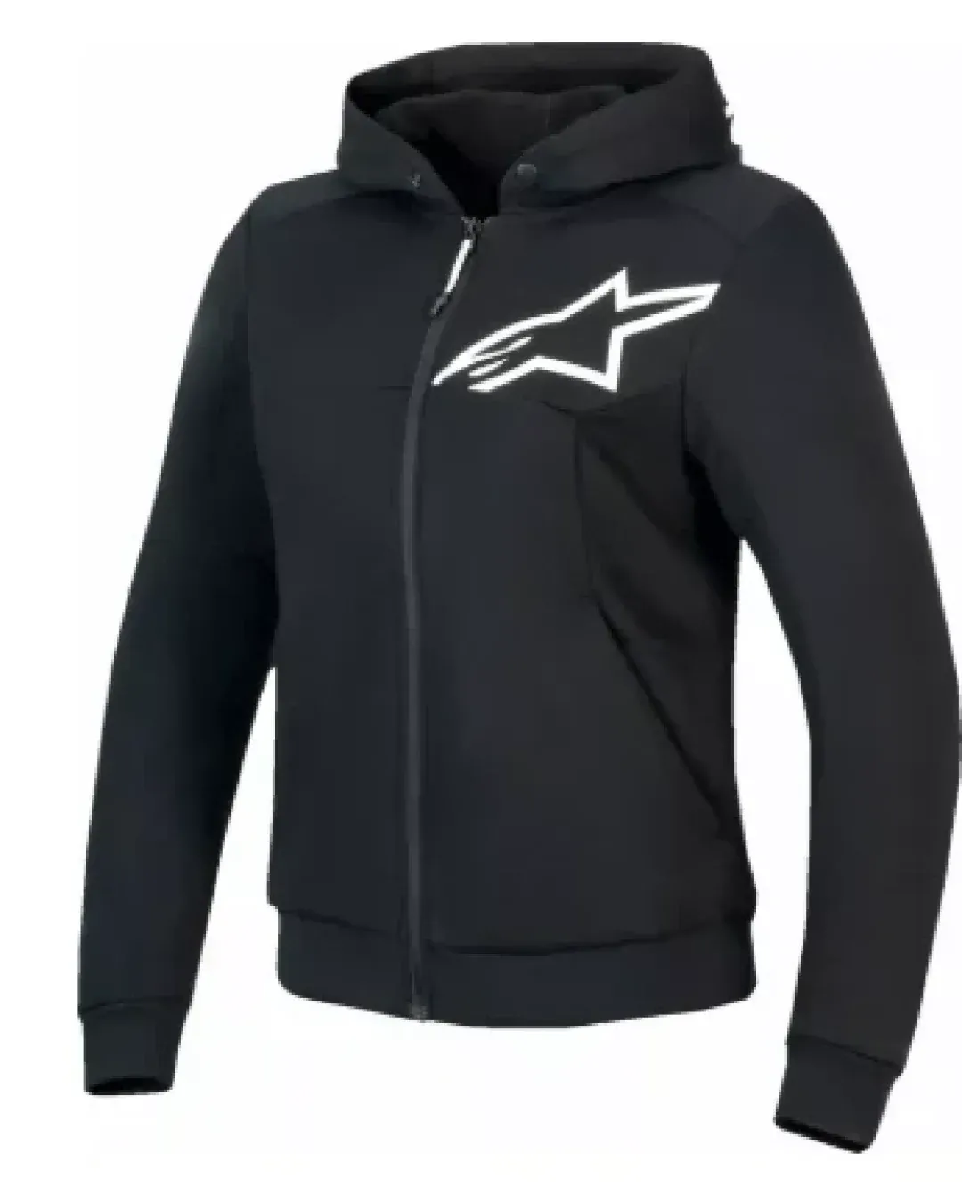 Дамски мото суичър ALPINESTARS Stella Chrome v2 BLK/WHT