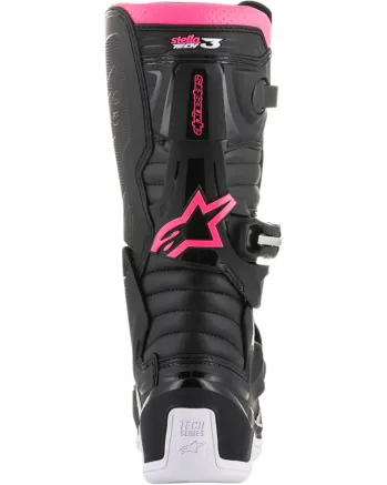 Дамски мотокрос ботуши ALPINESTARS Stella Tech 3 BLACK/WHITE/PINK