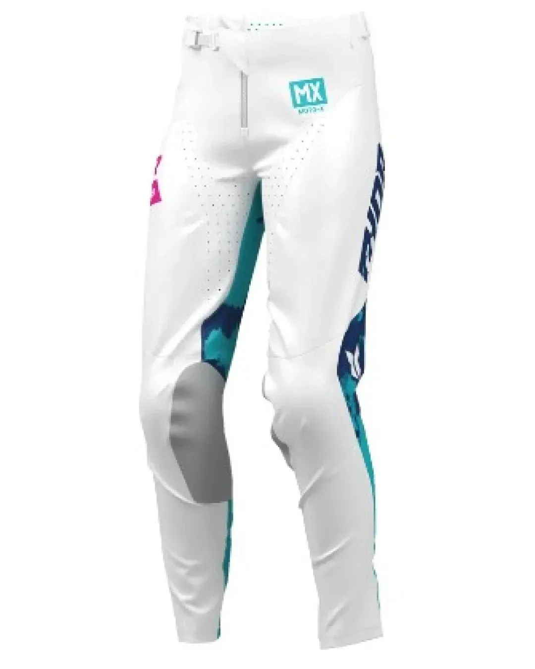 Дамски мотокрос брич THOR WMN LAUNCHMODE BLEACH WHT/AQ