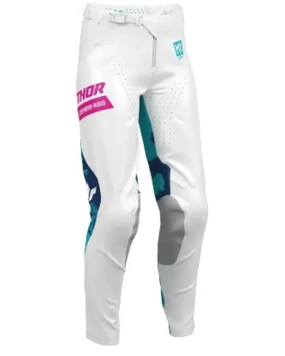 Дамски мотокрос брич THOR WMN LAUNCHMODE BLEACH WHT/AQ