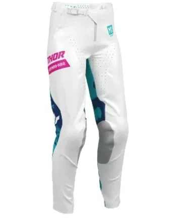 Дамски мотокрос брич THOR WMN LAUNCHMODE BLEACH WHT/AQ