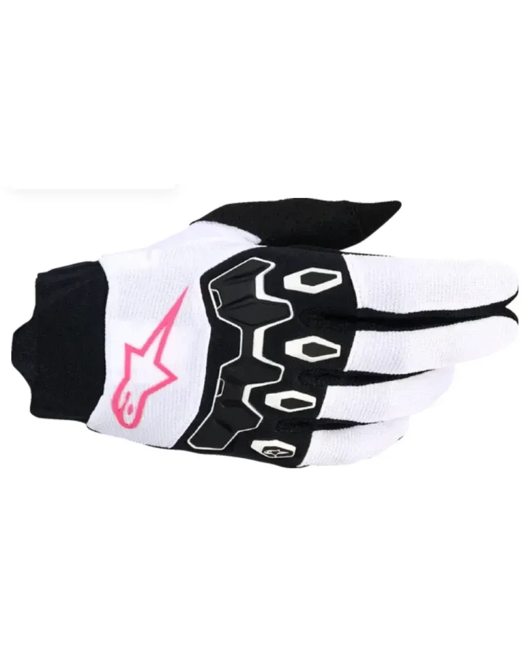 Дамски мотокрос ръкавици ALPINESTARS FULL BORE V2 WHITE/PINK/BLACK