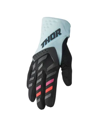 Дамски мотокрос ръкавици THOR WOMEN'S SPECTRUM BLACK/LIGHT MINT