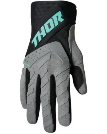 Дамски мотокрос ръкавици THOR WOMEN'S SPECTRUM FLO GRAY/BLACK