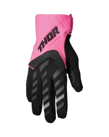 Дамски мотокрос ръкавици THOR WOMEN'S SPECTRUM FLO PINK/BLACK