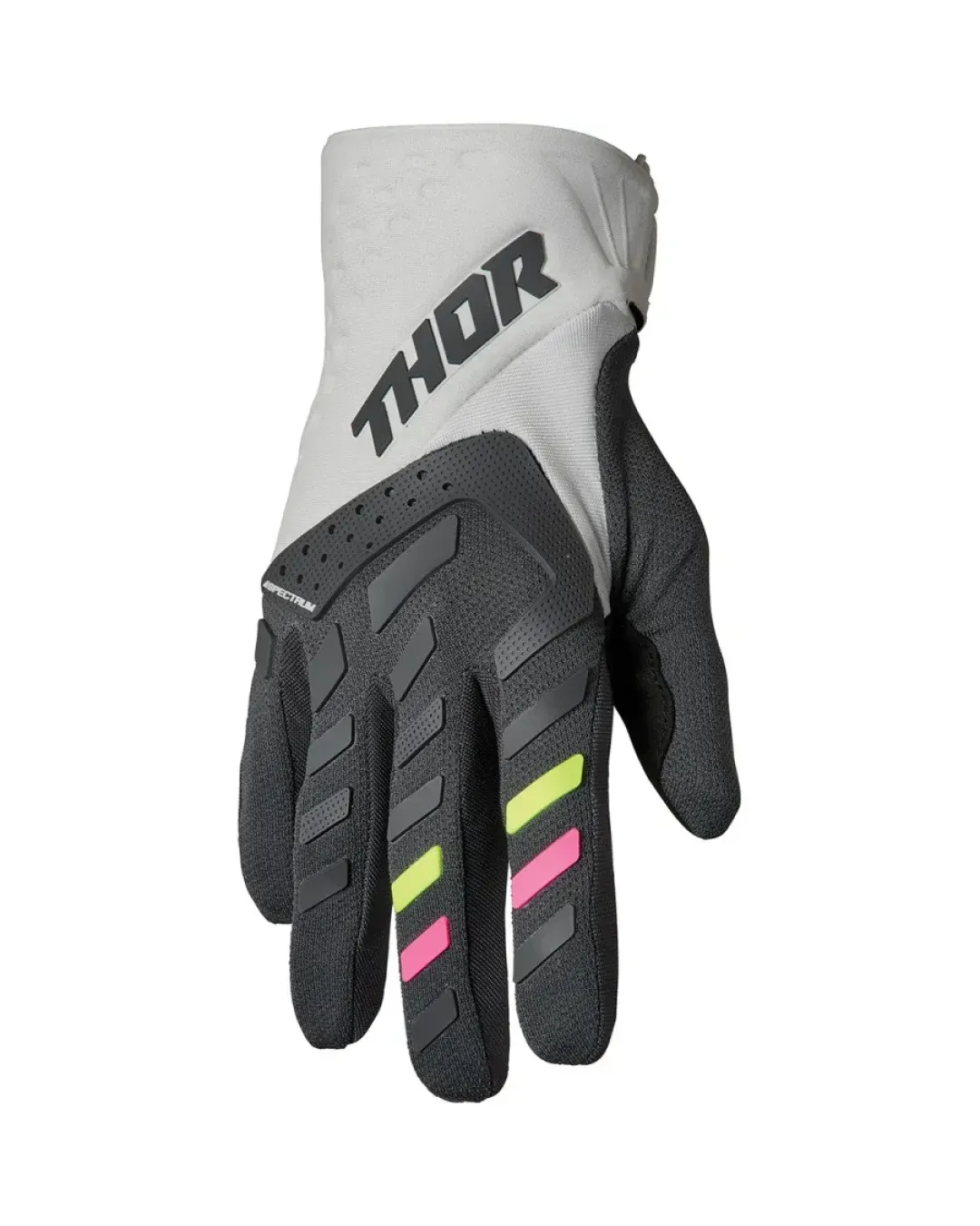 Дамски мотокрос ръкавици THOR WOMEN'S SPECTRUM LIGHT GRAY/CHARCOAL