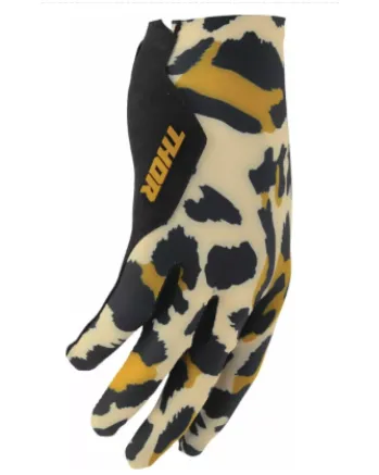Дамски мотокрос ръкавици THOR WOMENS SPORTMODE CHEETAH TAN/BLACK