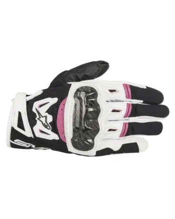Дамски ръкавици ALPINESTARS SMX-2 AIR CARBON V2 BLACK/WHITE/FUCH