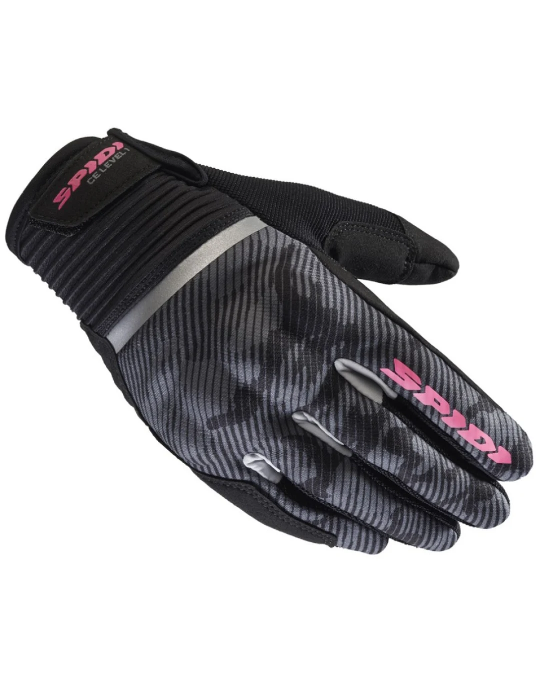 Дамски текстилни мото ръкавици SPIDI FLASH CE BLACK CAMOUFLAGE