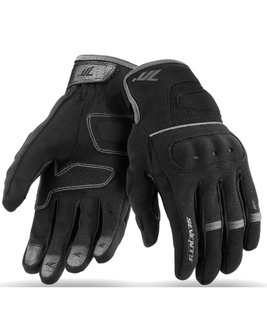 Дамски текстилни ръкавици 70 DEGREES SUMMER URBAN BLACK/GREY