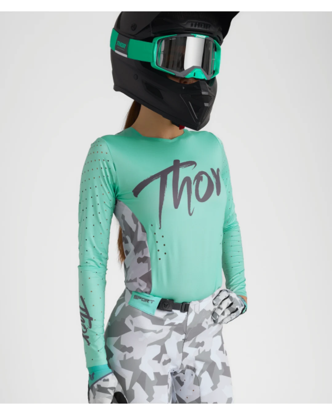 Дамско джърси THOR SPORTMODE SHADOW TEAL