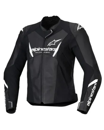 Дамско кожено яке ALPINESTARS Faster v3 Black/White