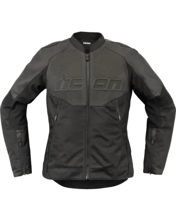 Дамско кожено яке ICON Overlord3™ CE Leather BLACK