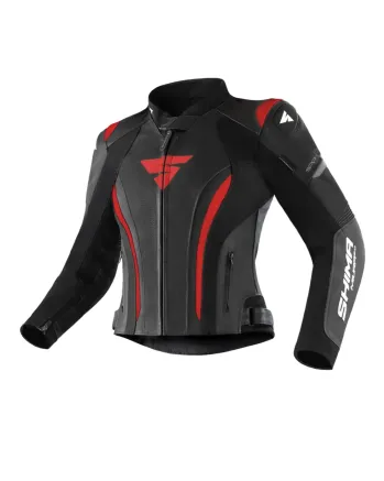 Дамско кожено яке MIURA 2.0 BLACK/RED