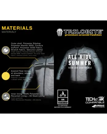 Дамско лятно яке TRILOBITE 2093 All ride summer Tech-Air