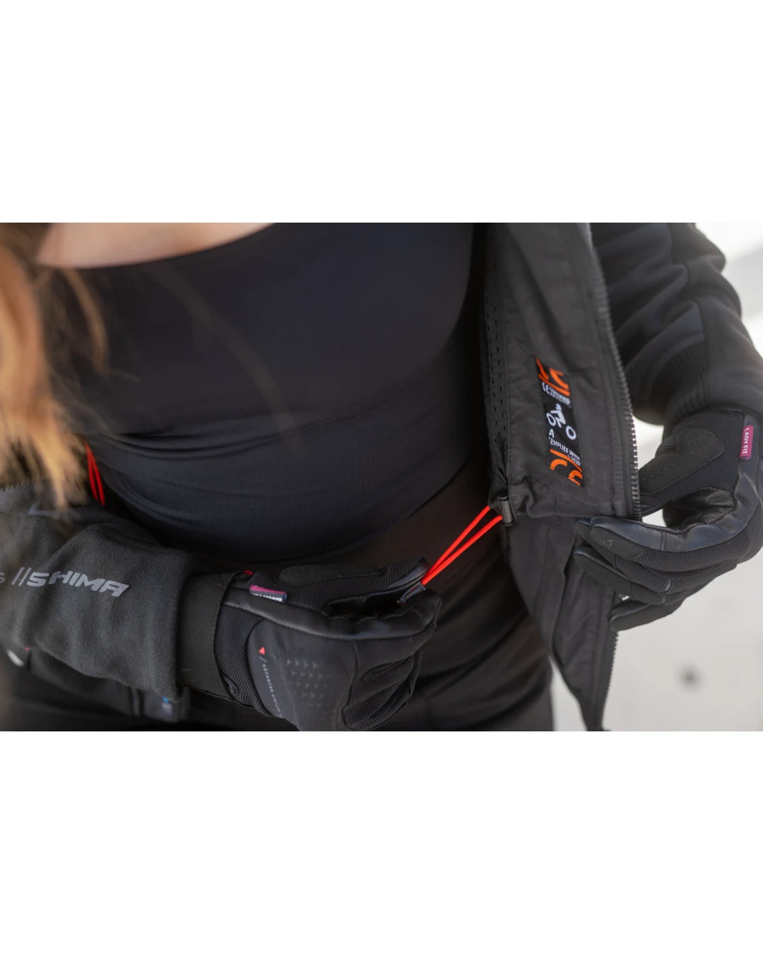 Дамско мото яке SHIMA DAYBREAKER GRAY/BLACK