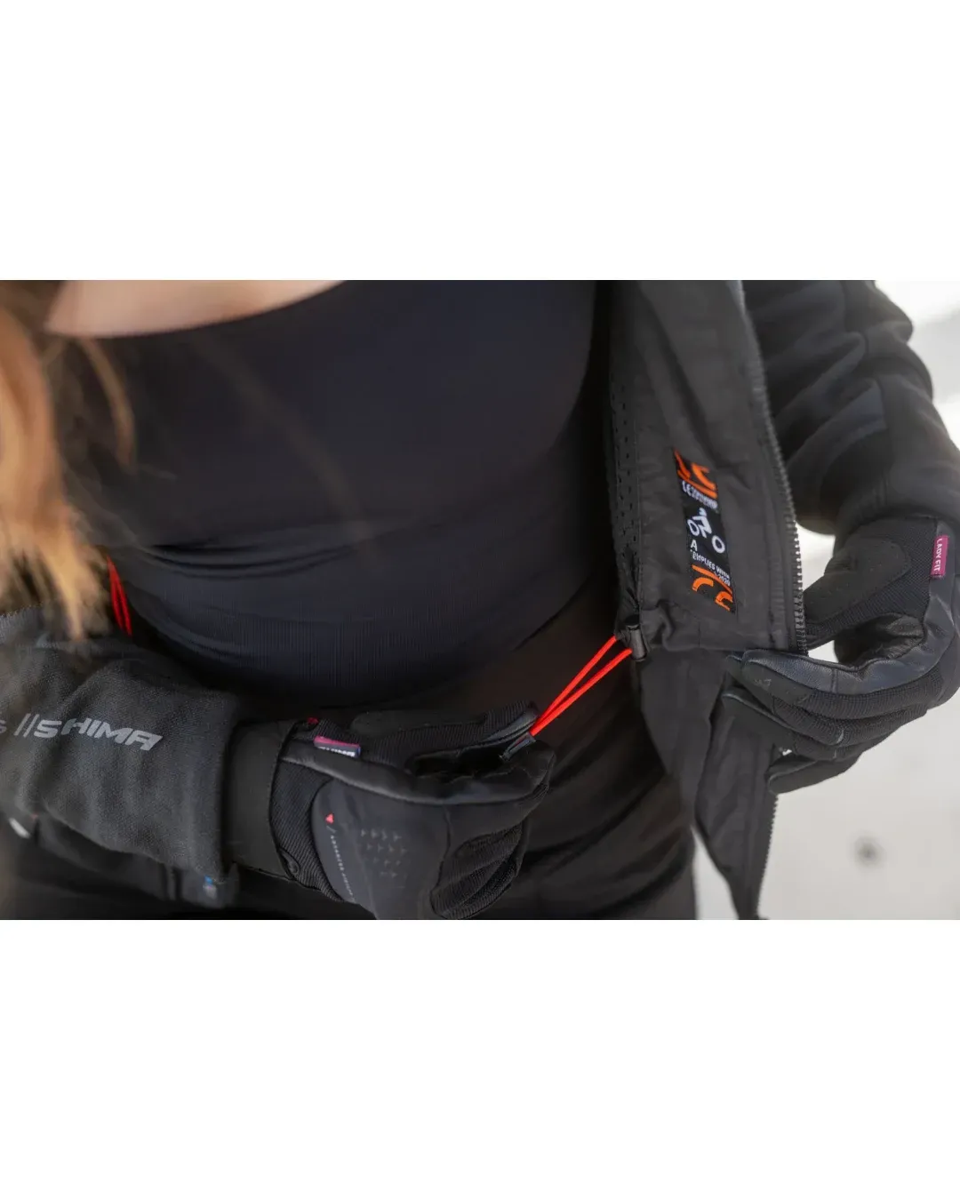Дамско мото яке SHIMA DAYBREAKER GRAY/BLACK