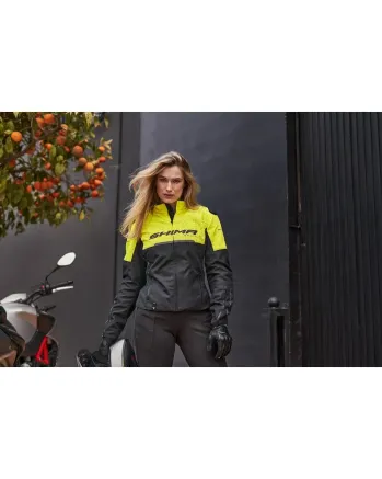Дамско мото яке SHIMA DRIFT BLACK/YELLOW FLUO