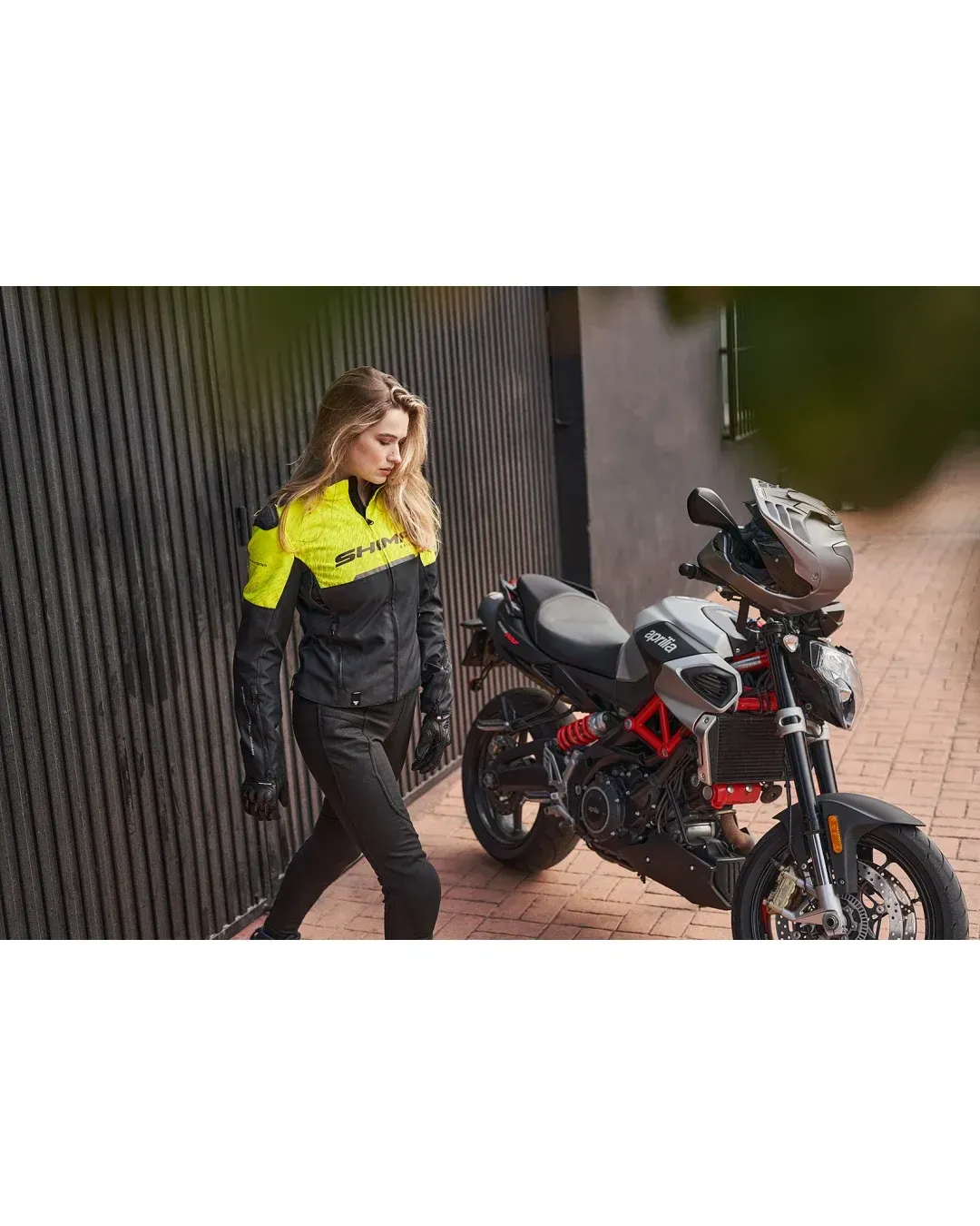 Дамско мото яке SHIMA DRIFT BLACK/YELLOW FLUO