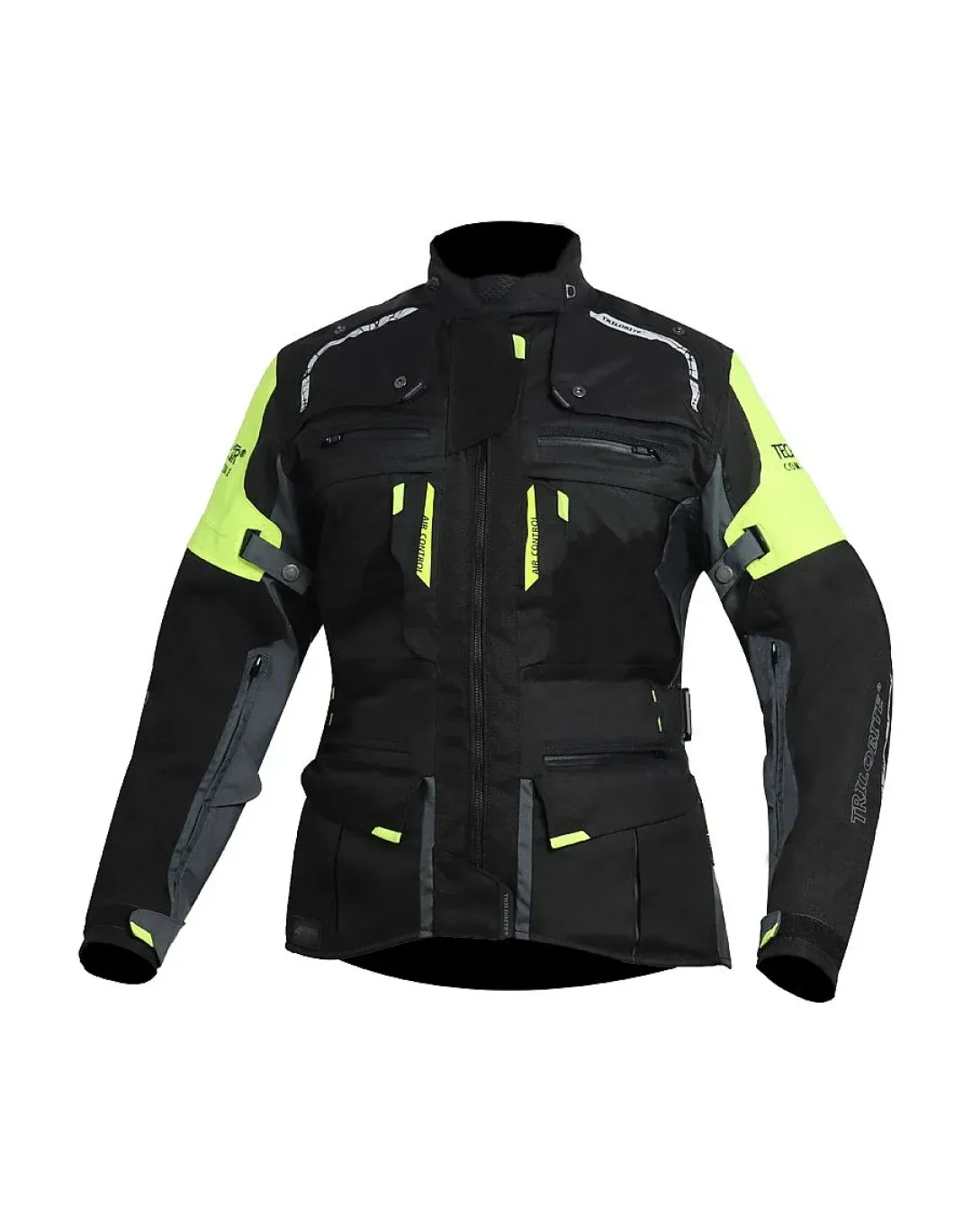Дамско мото яке TRILOBITE 2091 Rideknow Tech-Air® BLACK/YELLOW FLUO