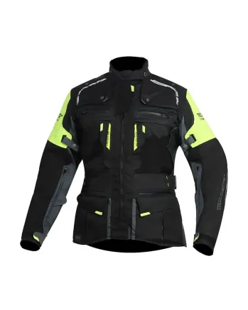 Дамско мото яке TRILOBITE 2091 Rideknow Tech-Air® BLACK/YELLOW FLUO