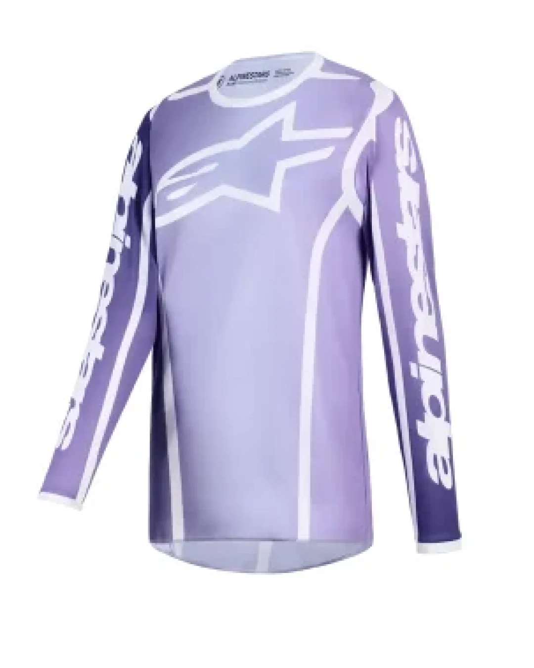 Дамско мотокрос джърси Alpinestars FLUID APEX VIOLET/WHIТЕ