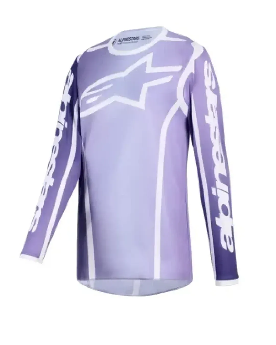 Дамско мотокрос джърси Alpinestars FLUID APEX VIOLET/WHIТЕ