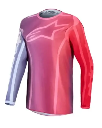 Дамско мотокрос джърси Alpinestars FLUID KEPLER PUR/RED
