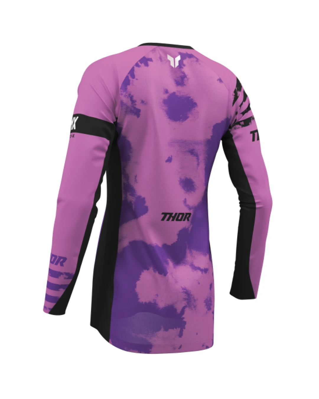 Дамско мотокрос джърси THOR LAUNCHMODE BLEACH BLACK/ORCHID