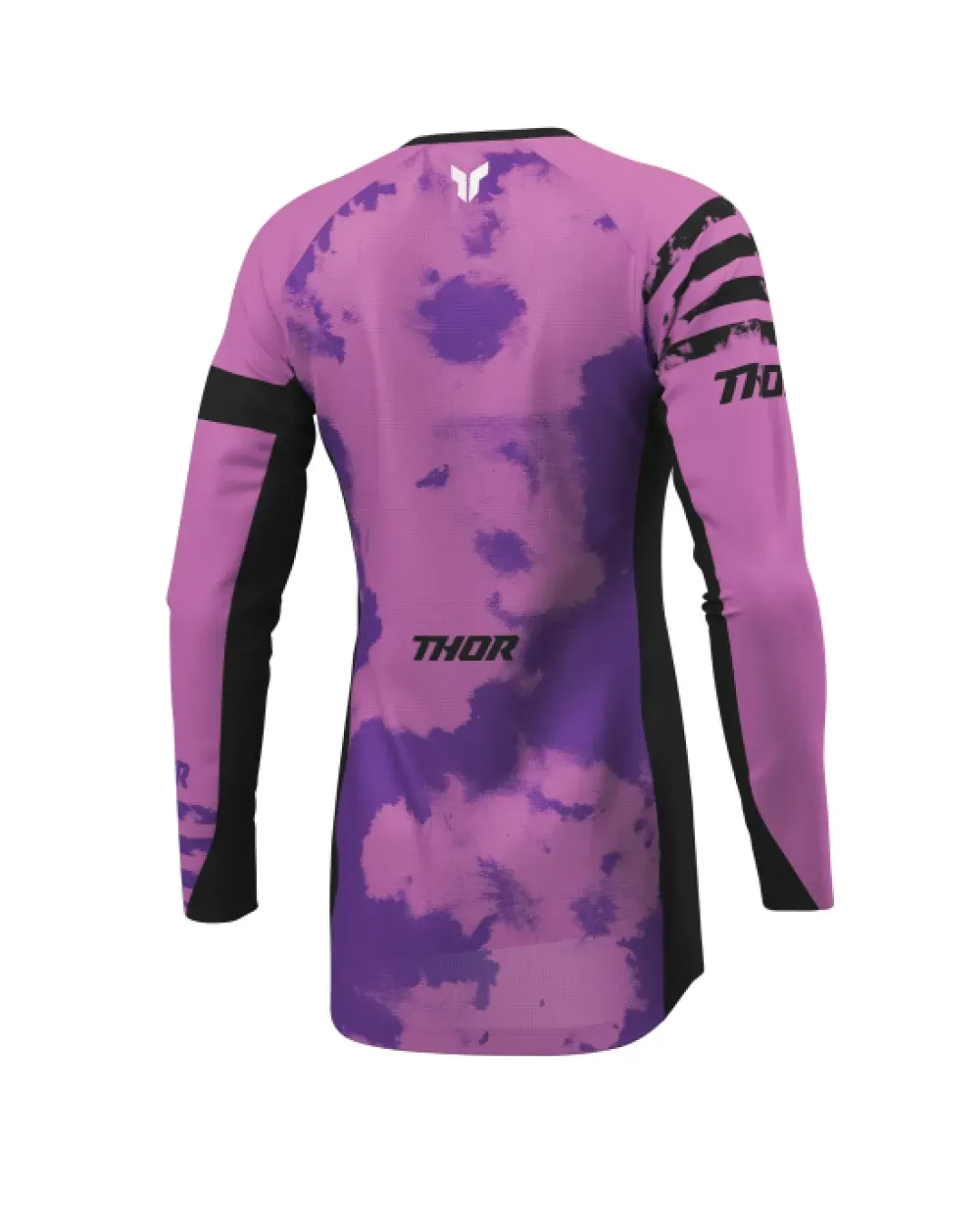 Дамско мотокрос джърси THOR LAUNCHMODE BLEACH BLACK/ORCHID