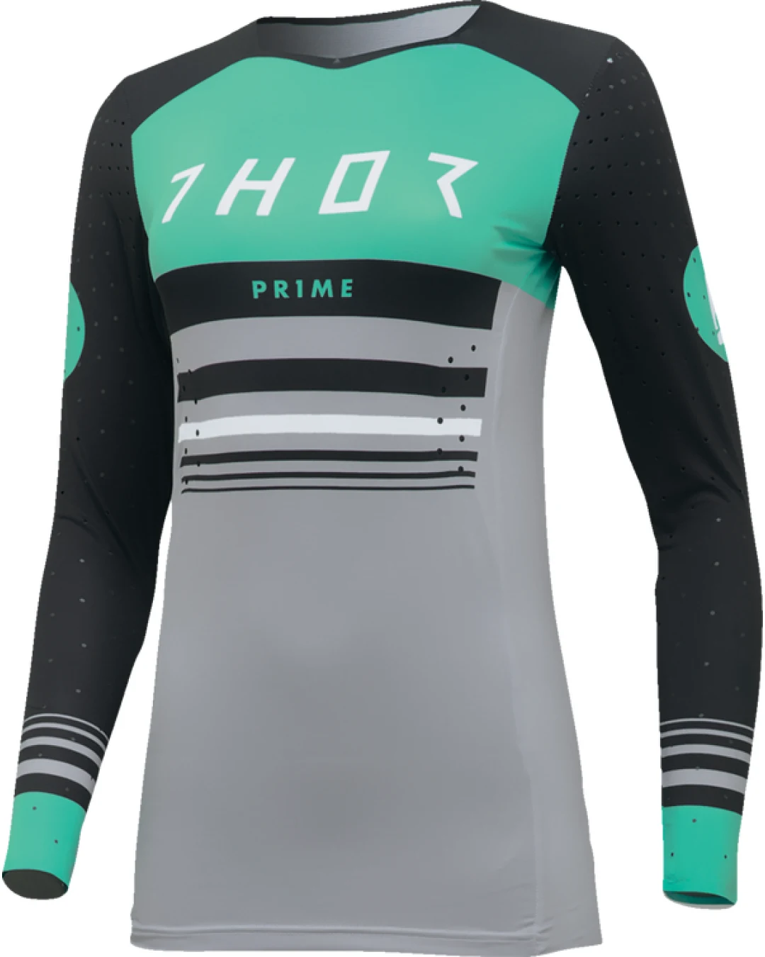 Дамско мотокрос джърси THOR PRIME BLAZE BLACK/TEAL