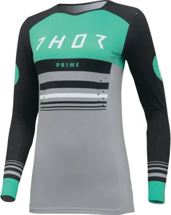 Дамско мотокрос джърси THOR PRIME BLAZE BLACK/TEAL