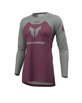 Дамско мотокрос джърси THOR RIDEMODE MENACE PURPLE/GRAY