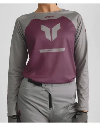 Дамско мотокрос джърси THOR RIDEMODE MENACE PURPLE/GRAY