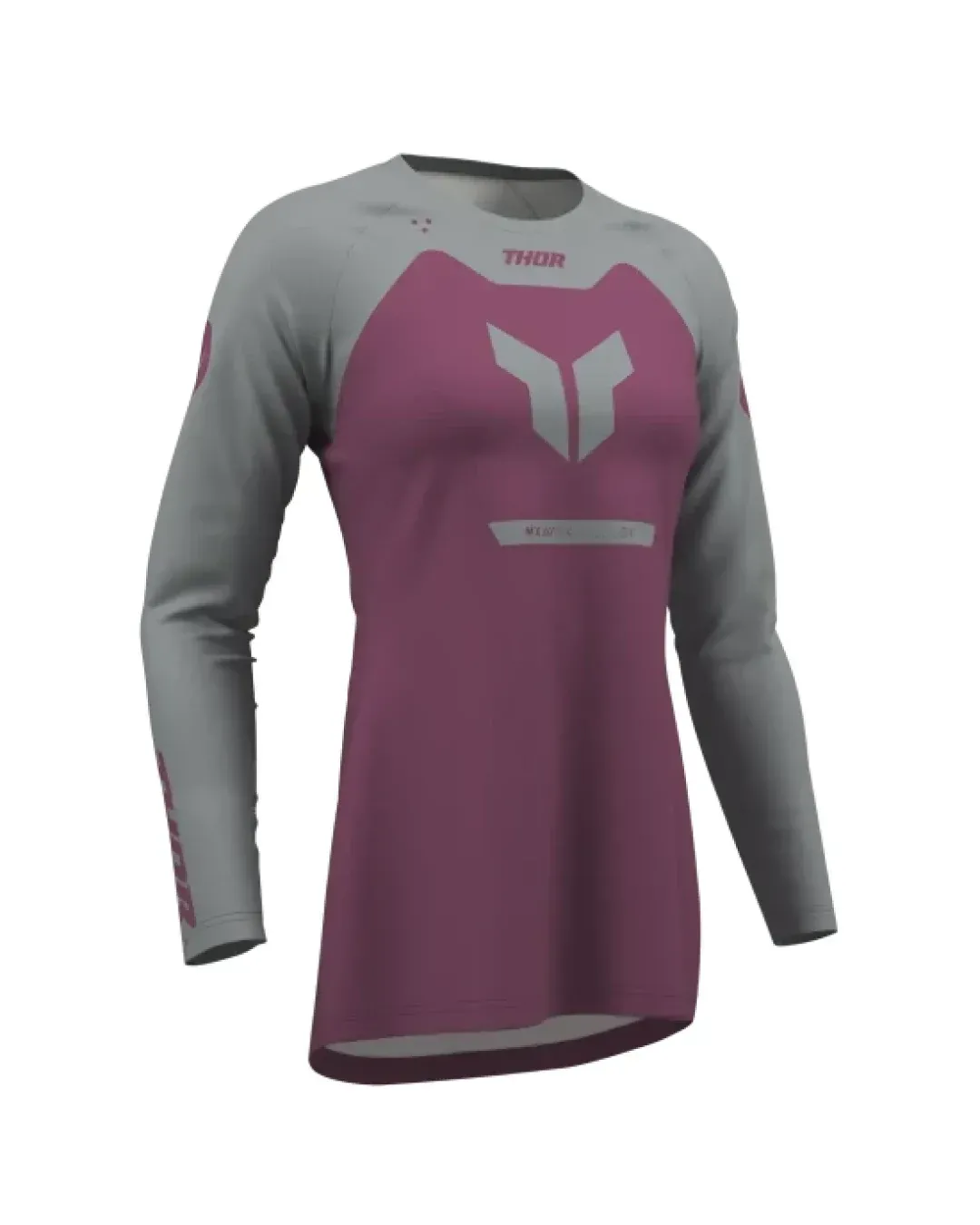 Дамско мотокрос джърси THOR RIDEMODE MENACE PURPLE/GRAY