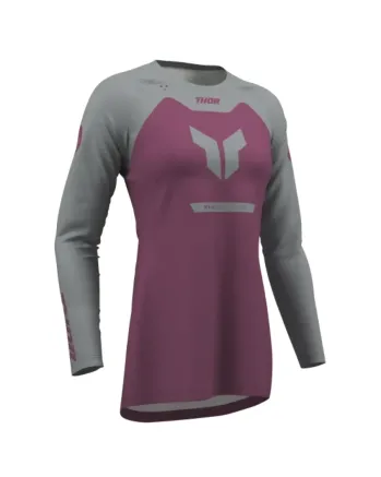 Дамско мотокрос джърси THOR RIDEMODE MENACE PURPLE/GRAY