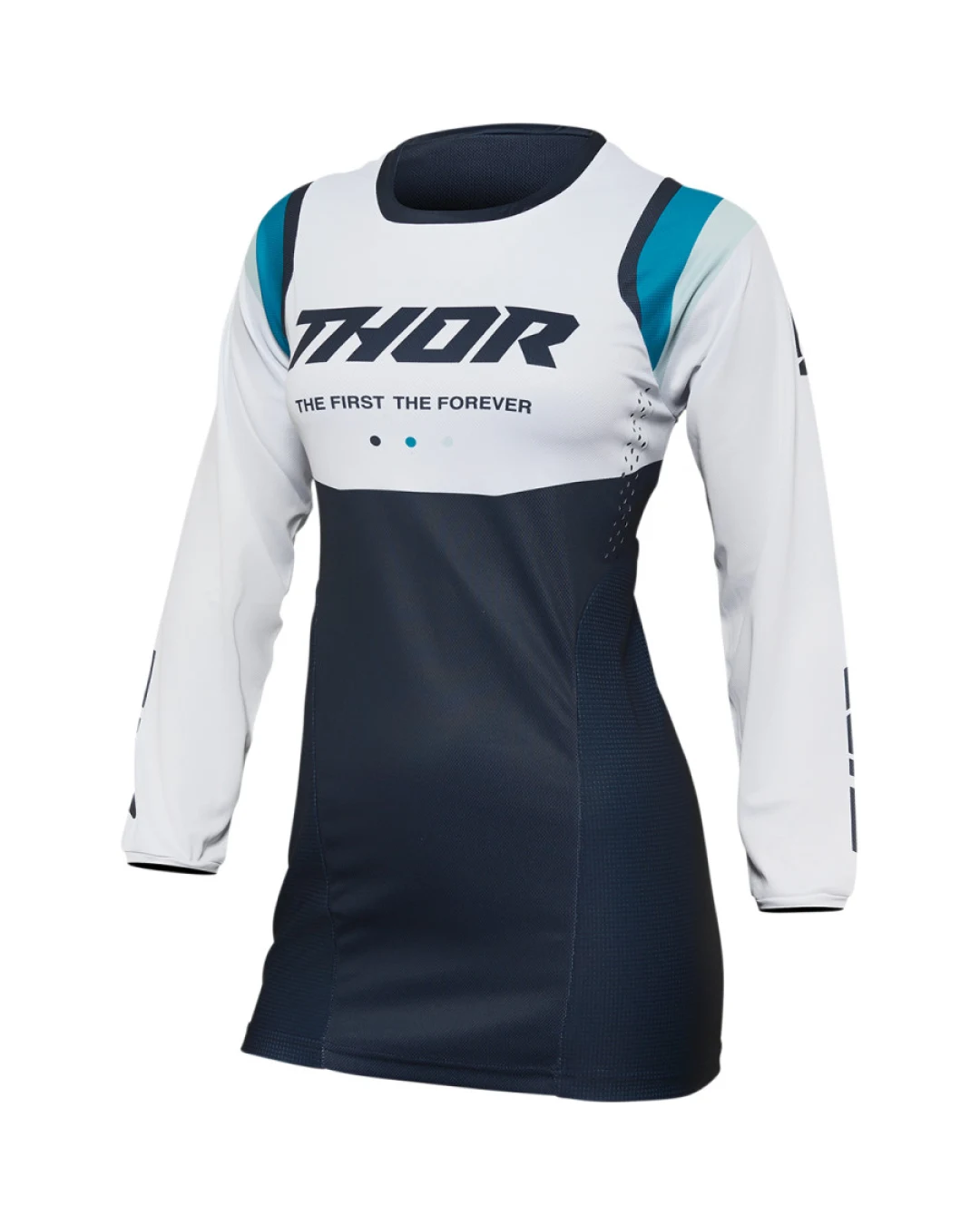 Дамско мотокрос джърси THOR WOMEN'S REV MIDNIGHT/WHITE