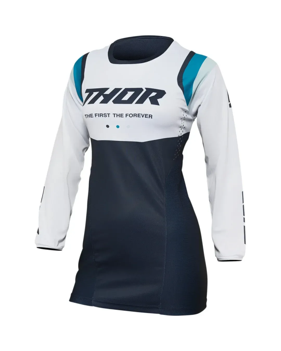 Дамско мотокрос джърси THOR WOMEN'S REV MIDNIGHT/WHITE