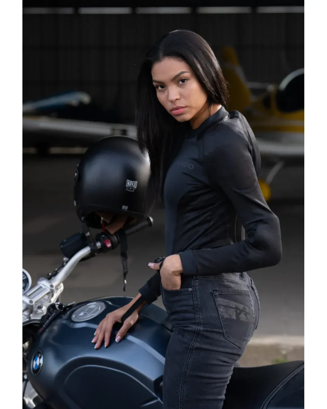 Дамско протекторно боди PANDO MOTO - SHELL WW BLACK 02