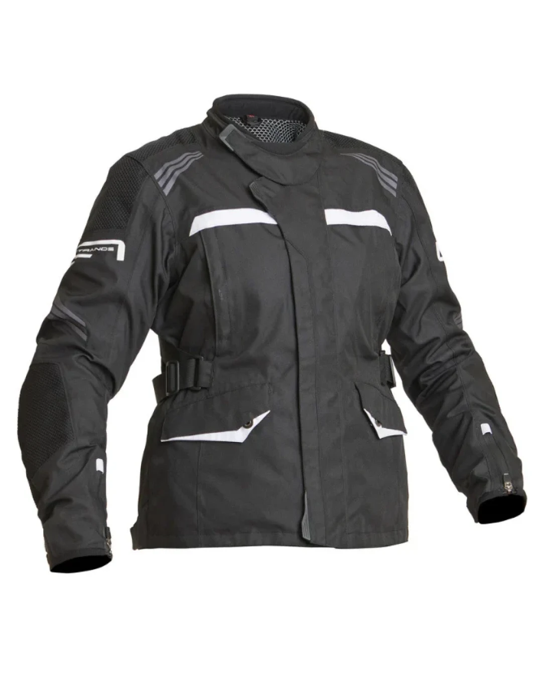 Дамско текстилно мото яке Lindstrands Granberg Black/White