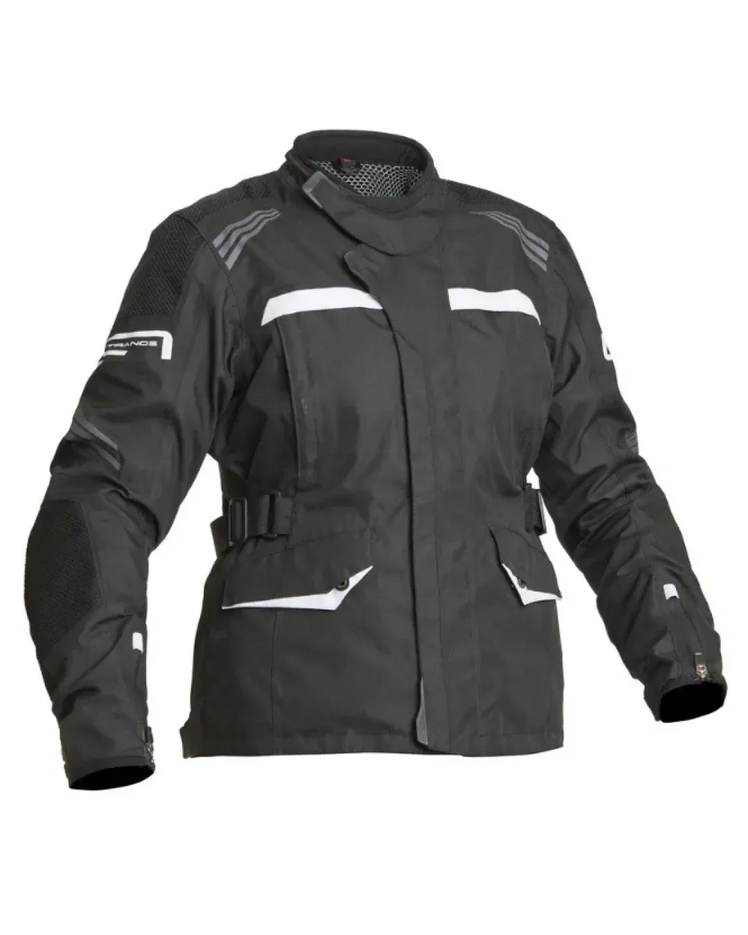 Дамско текстилно мото яке Lindstrands Granberg Black/White
