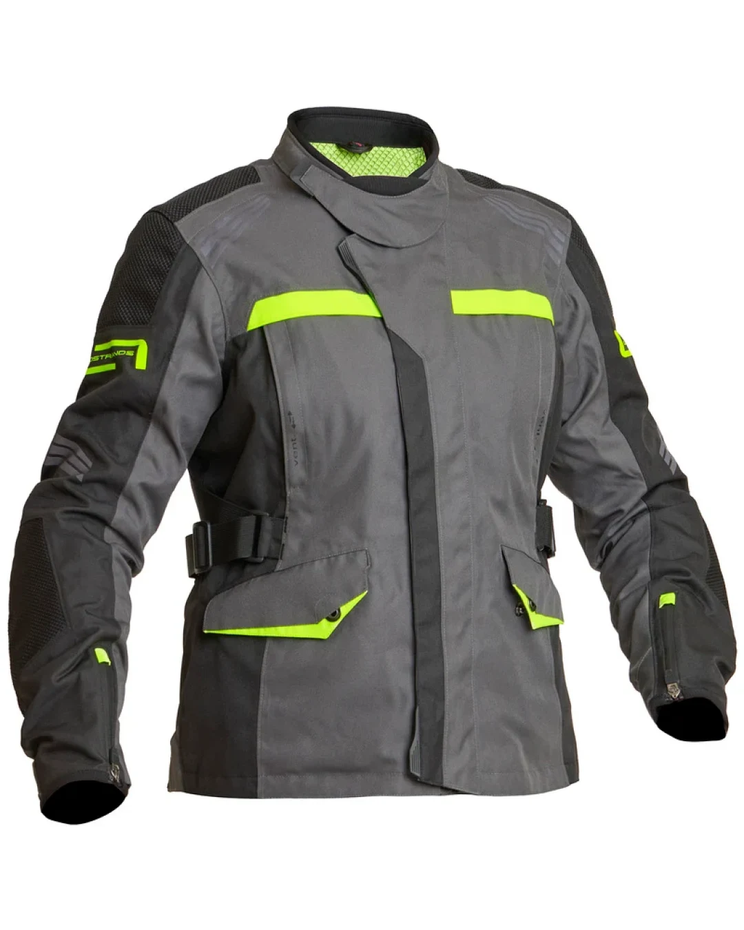 Дамско текстилно мото яке Lindstrands Granberg Grey/yellow