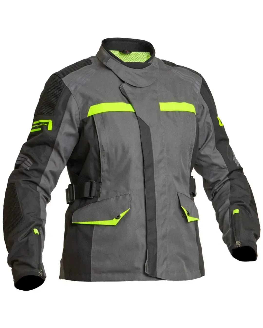 Дамско текстилно мото яке Lindstrands Granberg Grey/yellow